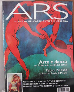 ARS n.11 11/2001 Picasso  rivista arte Ed. DeAgostini/Rizzoli  