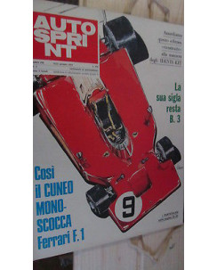 Auto Sprint n.  3 del 1973: Il Cuneo mono scocca Ferrari F1L FF03