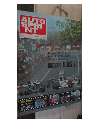 Auto Sprin n. 18 del 1973: Domina Peterson Vince Fittipaldi Sempre Lotus  