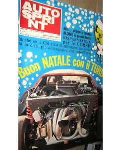 Auto Sprint n. 51/52 del 1973:buon natale con il Turbo(FF03)