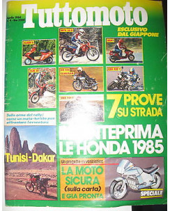 TUTTOMOTO  N. 4 Aprile 1984 Honda 1985 CBR400F CBX750F TLM50  