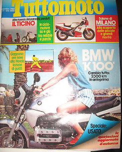 TUTTOMOTO N. 11 Novembre 1983 BMW K100 Honda    