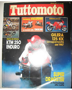 TUTTOMOTO N. 2 Febbraio 1987 KTM250 Enduro Gielra125KK  