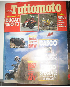 TUTTOMOTO N. 8 Agosto 1986 Ducati 350 F3 BMW   
