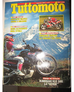 TUTTOMOTO N. 8 Agosto 1991 BMW Honda Yamaha TZR125R Kawasaki  FF02
