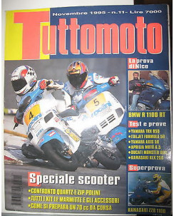 TUTTOMOTO N. 11 Novembre 1995 BMW R1100RT Yamaha TRX850 Kawasaki KLX  