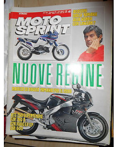 MOTO SPRINT N. 40 - ottobre 1989 Agostini Yamaha Honda Lawson 