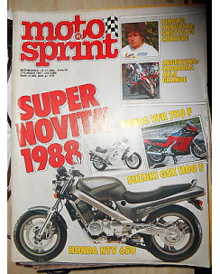 MOTO SPRINT N. 41 - Ottobre 1987 Anno XII Rinaldi Cadalora Honda VFR750F 