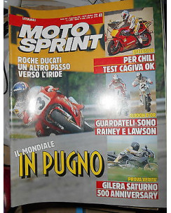 MOTO SPRINT N. 41 ottobre 1990 Roche Ducati Cagiva Gilera saturno 