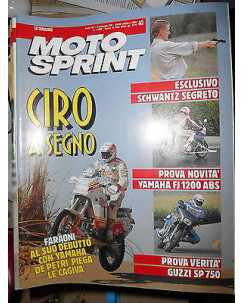 MOTO SPRINT N. 43 ottobre 1990 Yamaha Cagiva Guzzi SP 750 