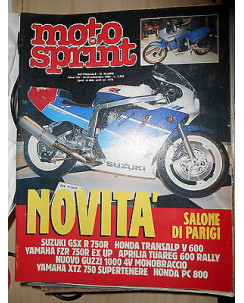 MOTO SPRINT N. 46 - novembre 1988 Anno XIII Suzuki GSX R750R Honda 