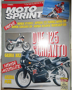 MOTO SPRINT N. 8 - febbraio 1989 Anno XIV Honda VT1100C Aprilia 125 Tuareg  