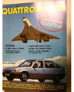 Quattroruote  347 set '84,  Nuova Opel Kadet, Mini 2 cilindri, BMW 745 iA , FF06