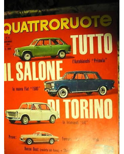 Quattroruote 107 nov '64, Ferrari 330 GT, Autobianchi Primula, Fiat 1500,  FF05