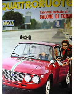Quattroruote 131 nov '66, Salone Torino, Fiat 124 Sport, Alfa Romeo GT ,  FF05