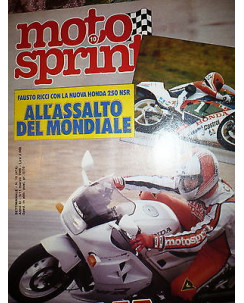 Moto Sprint  N.10  '86:Moto Guzzi 125 Custom,Suzuki DR 600 S,Honda VFR 750F FF08
