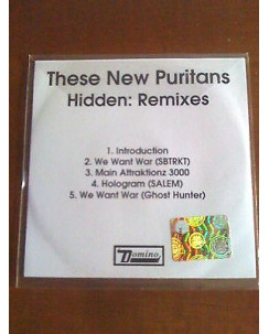 These New Puritans "Hidden" - Domino Recording 2010 CD (02) Promo