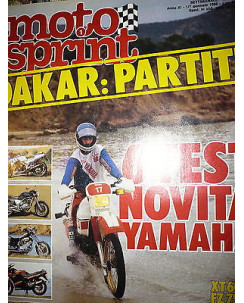 Moto Sprint  N.1  '86:Yamaha FT 1200, Yamaha XT 600 Z, Yamaha SRX 600    FF08