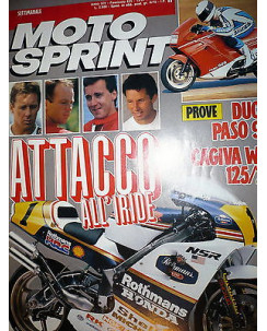 Moto Sprint  N.11  '89:Ducati Paso 906, Cagiva WMX 125/250,Honda NSR 500    FF08