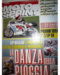 Moto Sprint  N.27  '89:Gilera 125 SP OI, Aprilia Red  Rose 50 America   FF08