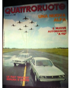 Quattroruote 189 set '71, Fiat 130-3200, Autobianchi A 112, Opel Ascona,   FF05