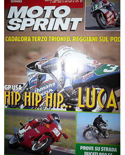 Moto Sprint  N.17  '91:Ducati 900 SS, Yamaha V-Max 1200,Malaguti Fifty Top  FF08