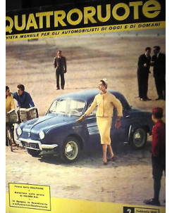 Quattroruote 2 feb  '58,Renault  Dauphine, Citroen DS19, Ferrari 250 G.T.   FF05