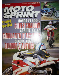 Moto Sprint  N.31  '89:Bimota YB6 EX-UP, Honda VT 600 C, Aprilia RX 50  FF08