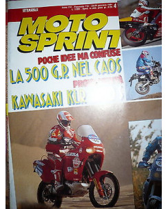 Moto Sprint  N.4  '91:Yamaha TT 600 S, Motron XLE 50,Kawasaki KLR 600 S   FFF08