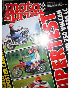 Moto Sprint  N.31 '86:Kawasaki VN 750 Vulcan,Yamaha DT 125 LC,Bimota YB3    FF08