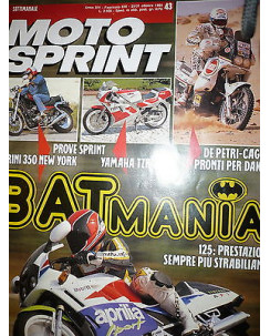 Moto Sprint  N.43  '89:Morini New York 350,TM 125 Enduro,Vespa 50 N  FF08