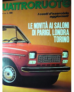 Quattroruote 226 ott '74, Fiat 127 Special, Leyland-Innocenti Regent 1300L  FF06