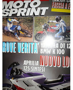Moto Sprint  N.36  '89:BMW K 100, Yamaha DT 125 R,Honda CR '90    FF08