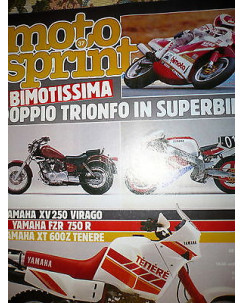 Moto Sprint  N.37  '88:Beta TR 34 125, Cagiva T4 500 E, Yamaha FZR 400    FF08