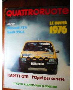 Quattroruote 241 gen  '76, Renault 5TS, Saab 99 GL, Enfield 8000 elettrica, FF06