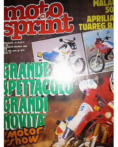Moto Sprint  N.48  '88:Malaguti 50 RST, Aprilia 125 Tuareg Rally,Cagiva 125 FF08