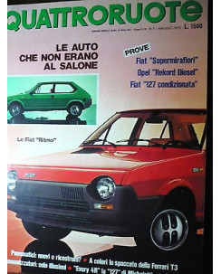 Quattroruote 270 mag '78, Fiat Ritmo, Fiat 131 Supermirafiori 1300 cc, FF06