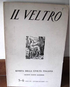 V. Cappelletti: Il Veltro 5-6 anno XVI Ottobre-Dicembre 1972 Ed. Il Veltro FF03