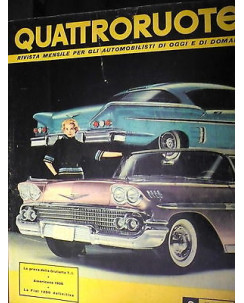 Quattroruote 3 mar '58, Giulietta T.I.,Ford Lincoln, Goggomobil 400,  FF05