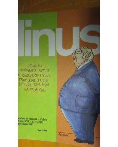 Linus - Novembre 1981 -  ed.Milano libri