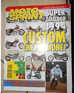MOTO SPRINT N. 1 - gennaio 1994 Anno XIX Parigi-Dakar 