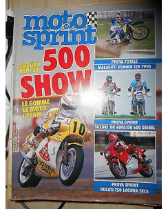 MOTO SPRINT N. 15 - aprile 1987 Anno XII Malaguti Runner 125 YPVS Suzuki  