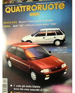 Quattroruote 469 nov '94, Suzuki Swift 1.3i GS, Audi A6, Toyota Celica FF07