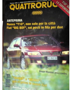 Quattroruote 478 ago '95, Nissan Maxima, Opel Frontera, Ferrari F50,  FF07