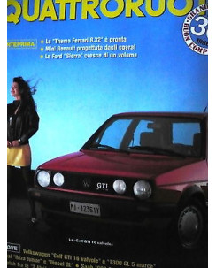 Quattroruote 366 apr '86, Golf GTI 16V, Seat Ibiza, Ford Sierra,   FF06
