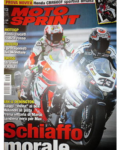 Moto Sprint N.13  2011:Honda CBR 600 F, Kymco People GTi 300,Gilera SMT 50  FF06