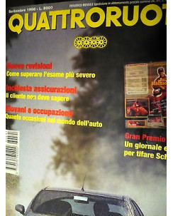 Quattroruote 491 set '96, Fiat Brava, Mercedes  250 TD SW Volvo 850 TD SW , FF08