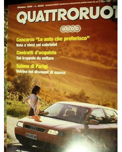 Quattroruote 492  ott '96, Audi A3, Renault Megane Scenic,Ford KA, FF08