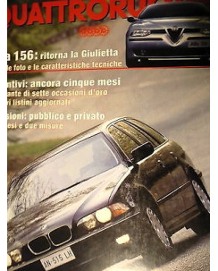 Quattroruote 499  mag '97  Alfa 156 BMW 528i Touring Audi A6,  FF08