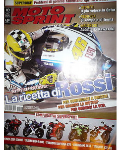 Moto Sprint N.10  2009:Honda CBR 600 RR,Suzuki GSX-R 600,Kawasaki ZX-R  FF06
